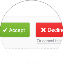 Accept or decline a booking