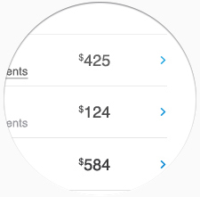 Customer booking history