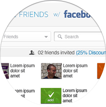 Invite facebook friends to join your trip