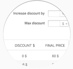 Advanced pricing editor