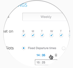Schedule editor